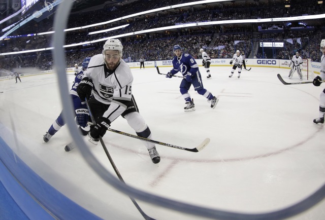 The LA Kings trade Andy Andreoff to the Tampa Bay Lightning for Peter Budaj