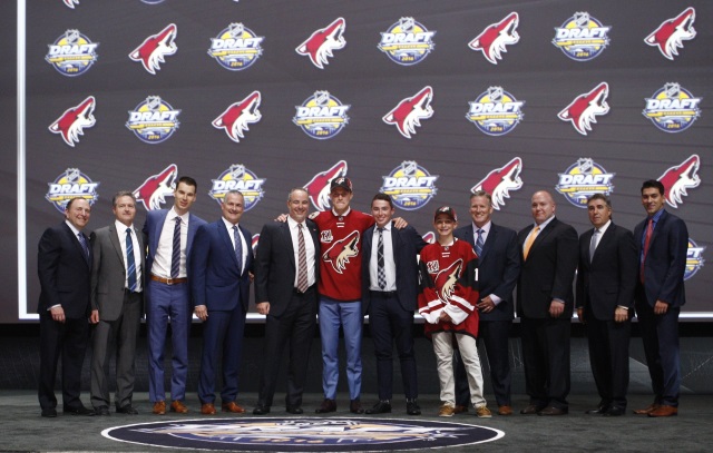 The Arizona Coyotes appear to want to hold on to their first round pick. The New Jersey Devils could look at moving back in the first-round.