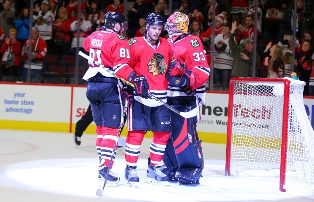 A trade involving Scott Darling and Marian Hossa might make sense.