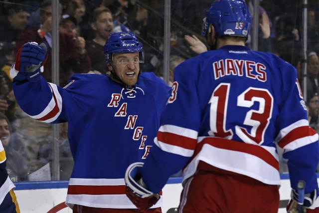 Do the New York Rangers look to trade Kevin Hayes. The Rangers and Boston Bruins have interest in Michael Grabner.