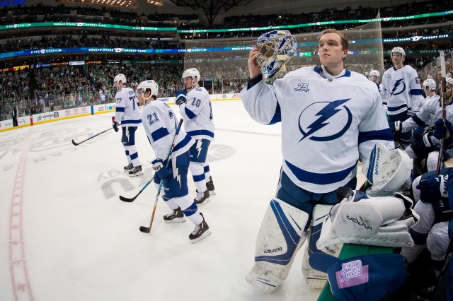 Tampa Bay Lightning's Andrei Vasilevskiy can sign an extension next offseason, Brayden Point will be a RFA after this season.