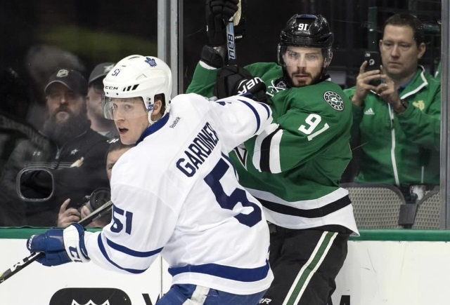 Toronto Maple Leafs Jake Gardiner and Dallas Stars Tyler Seguin