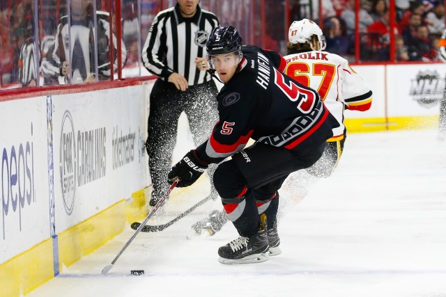 The Calgary Flames and Noah Hanifin are "super close" on a new contract for the restricted free agent.