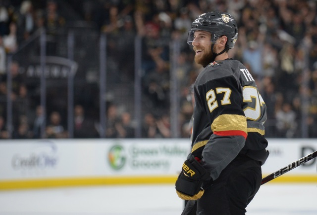 The Vegas Golden Knights have signed Shea Theodore to a seven year contract.