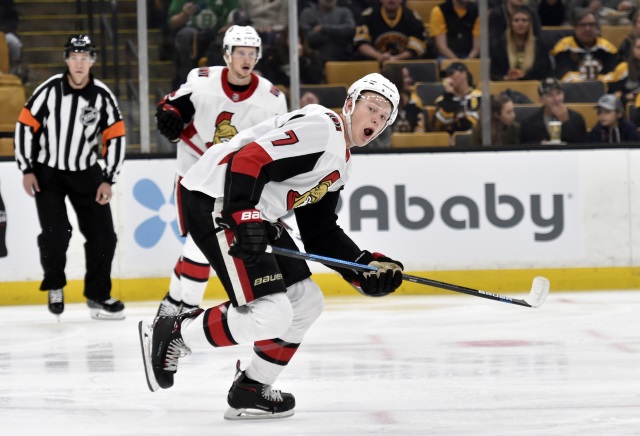 The Ottawa Senators have lost Brady Tkachuk for a month.