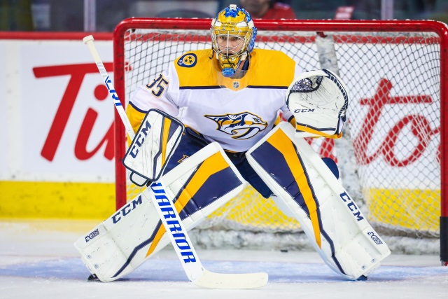 Nashville Predators Pekkia Rinne is one of the top pending 2019 NHL free agents.