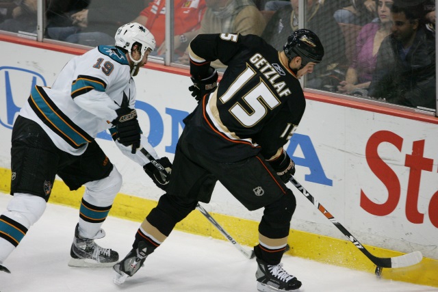 Ryan Getzlaf and Joe Thornton