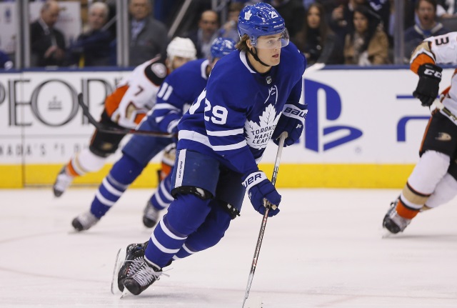 The Anaheim Ducks and Carolina Hurricanes were watching the Toronto Maple Leafs last night