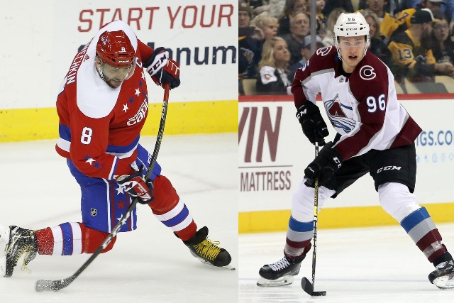 Alex Ovechkin and Mikko Rantanen