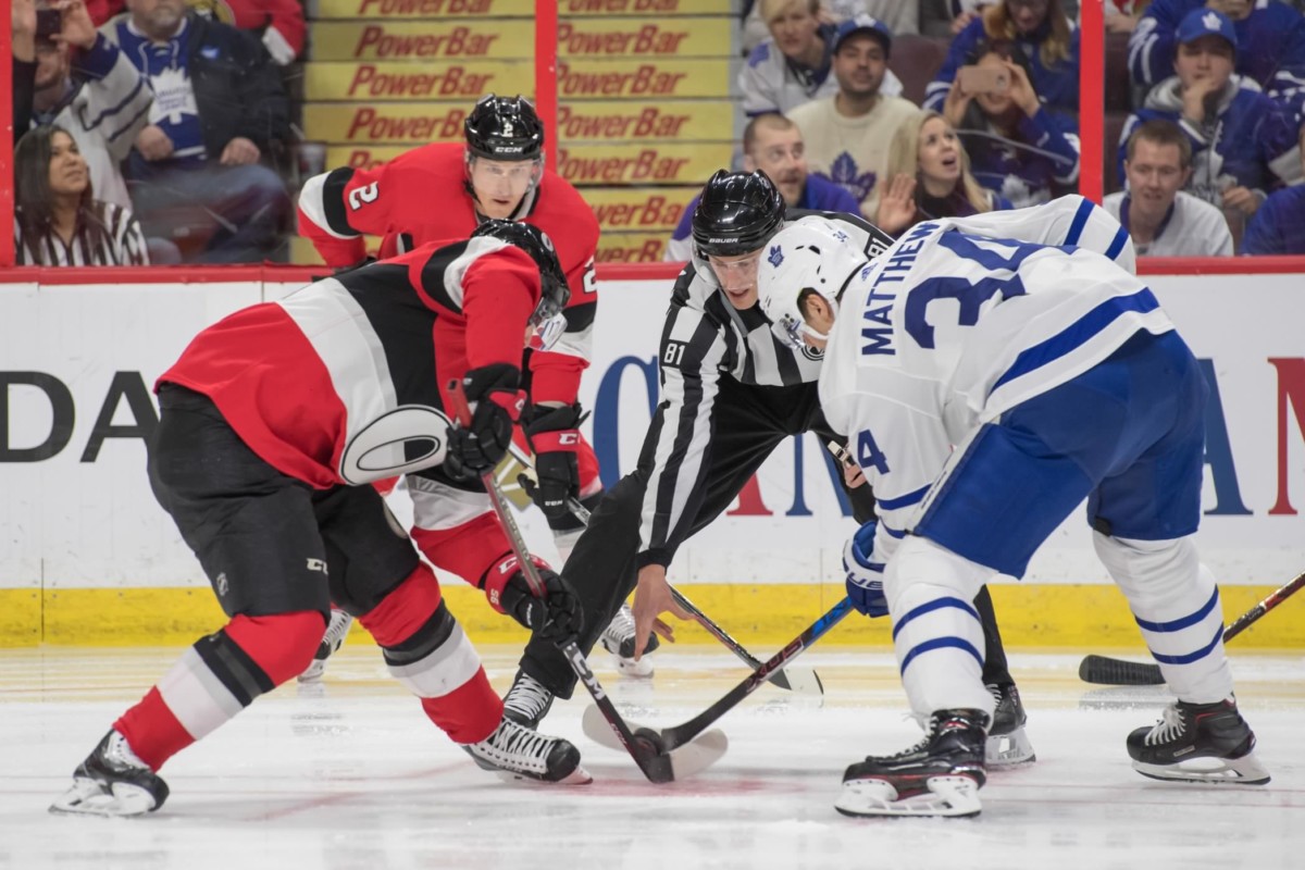 Auston Matthews and Matt Duchene