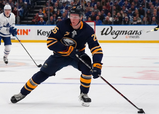 More NHL games postponed. Rasmus Dahlin one of 24 Sabres, Devils to have entered the NHL's COVID Protocol. Penguins GM search continues.