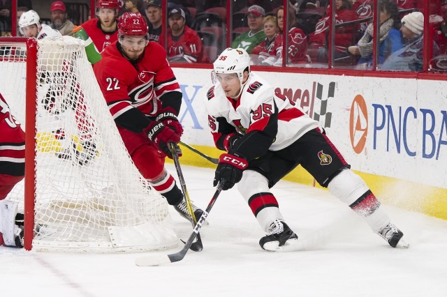 Matt Duchene's reps will meet with the Ottawa Senators again next week. The Carolina Hurricanes could trade Dougie Hamilton or any right-handed defenseman not named Jaccob Slavin.