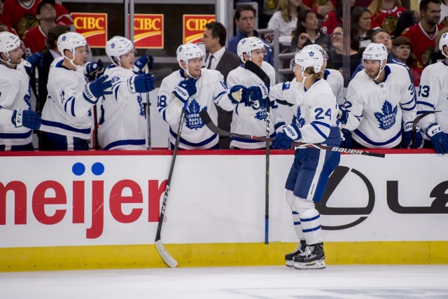 The Toronto Maple Leafs are not interested in trading Kasperi Kapanen or Rasmus Sandin.