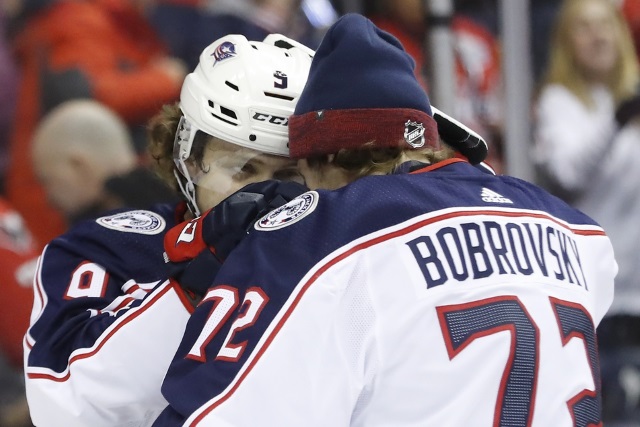 Rumors have Columbus Blue Jackets Sergei Bobrovsky and Artemi Panarin ending up in Florida.