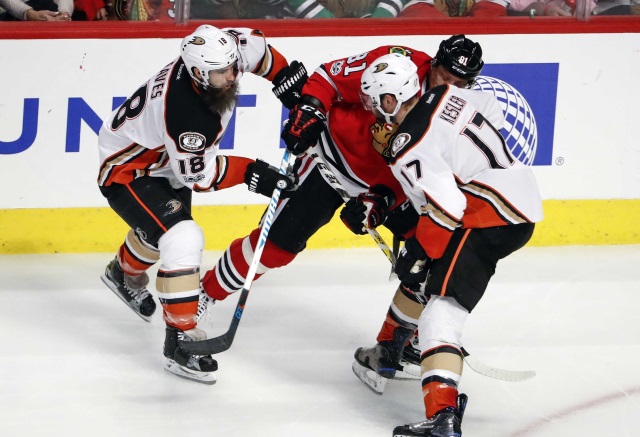 The Anaheim Ducks put Ryan Kesler on the IR. Patrick Eaves plays a rehab game.