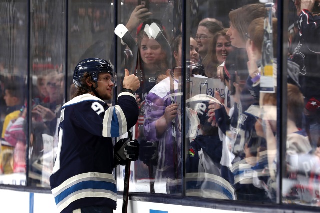 Columbus Blue Jackets GM waiting for trade offers to come in for Artemi Panarin and Sergei Bobrovsky.