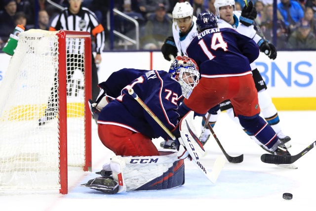 Seems unlikely the Columbus Blue Jackets will move Sergei Bobrovsky. Looking to add a defenseman.