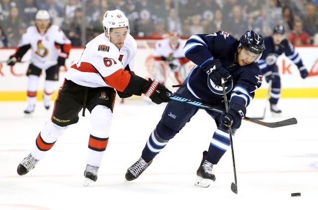 The Ottawa Senators scouting the Winnipeg Jets and vise verse. Jets eyeing Mark Stone?