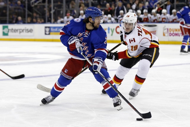 The Calgary Flames and Edmonton Oilers may have had some interest in New York Rangers Mats Zuccarello.