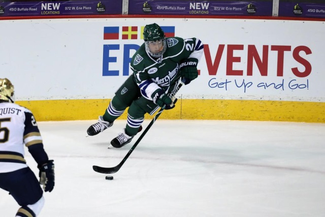 The Toronto Maple Leafs have shown interest in college free agent defenseman Joseph Duszak.