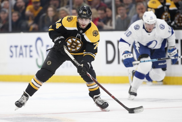 The Boston Bruins are optimistic on Jake DeBrusk this weekend.