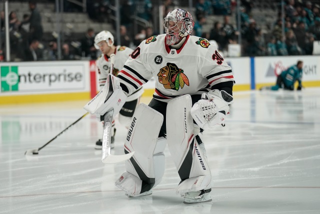 Chicago Blackhawks Cam Ward will be out for seven to 10 days.