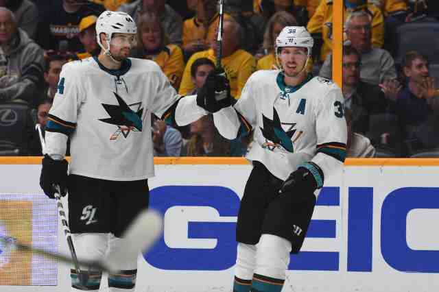 Logan Couture returned, Marc-Edouard Vlasic didn't