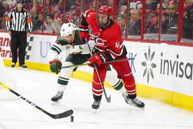 Carolina Hurricanes Calvin de Haan out with an upper-body injury.