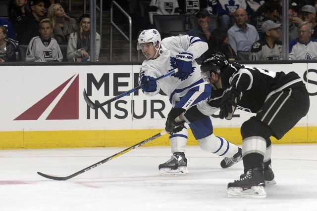 Mitch Marner and Alec Martinez