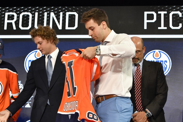 Evan Bouchard - The Edmonton Oilers first round pick last year.