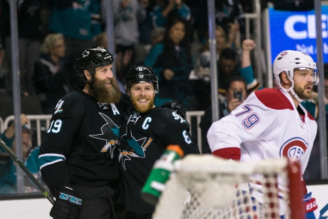 San Jose Sharks pending free agents Joe Pavelski and Joe Thornton