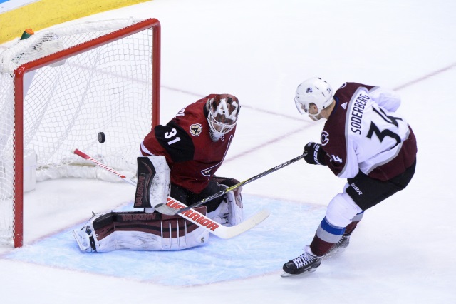 The Colorado Avalanche have traded forward Carl Soderberg to the Arizona Coyotes for defenseman Kevin Connauton and a 2020 3rd round pick.