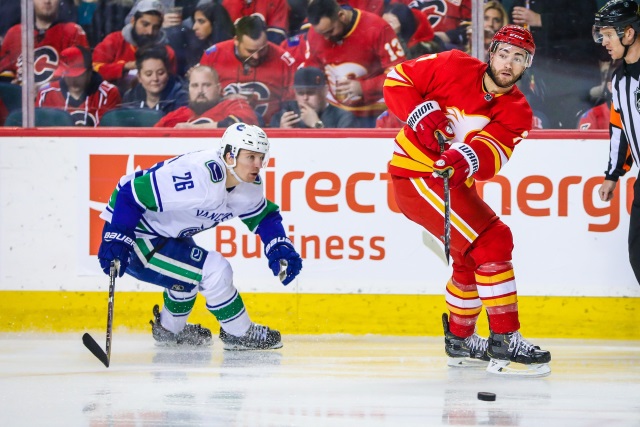 TJ Brodie is one defenseman the Calgary Flames are looking at trading