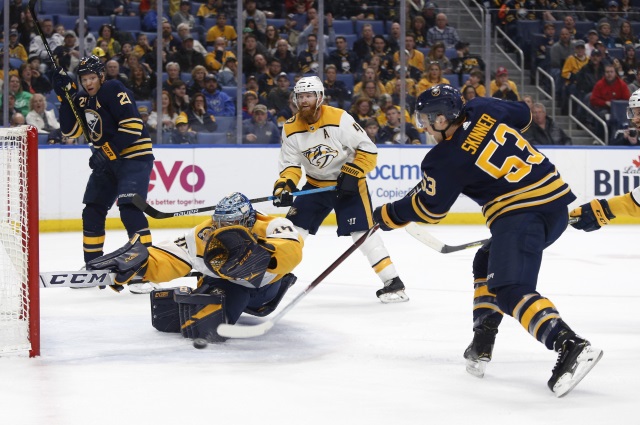 Sabres Jeff Skinner healthy scratched again. Injured Bruins. Maple Leafs not rushing Alex Galchenyuk. HenrikLundqvist back on the ice.