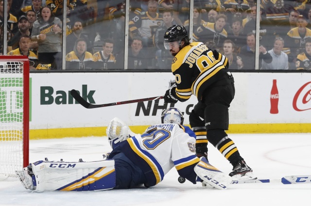 The Boston Bruins haven't made a contract offer to Marcus Johansson