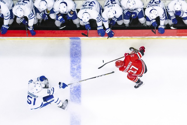 The Carolina Hurricanes have signed free agent defenseman Jake Gardiner to a four-year contract for $16.2 million - a $4.05 million cap hit.