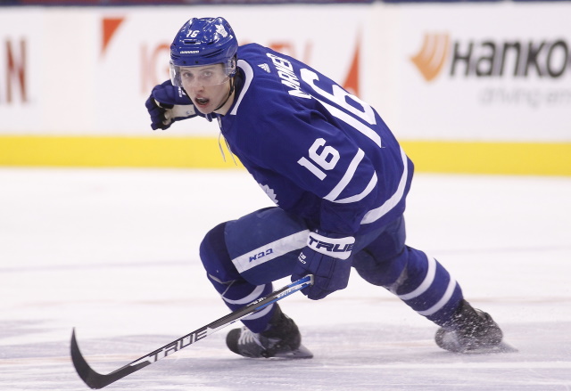 Mitch Marner is thinking a big three-year deal. The Toronto Maple Leafs are thinking in the seven-eight year range.