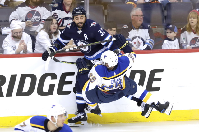 Dustin Byfuglien remains away from the Winnipeg Jets to think about his playing future. If he walks away, it won't be easy to replace the top-pairing defenseman.