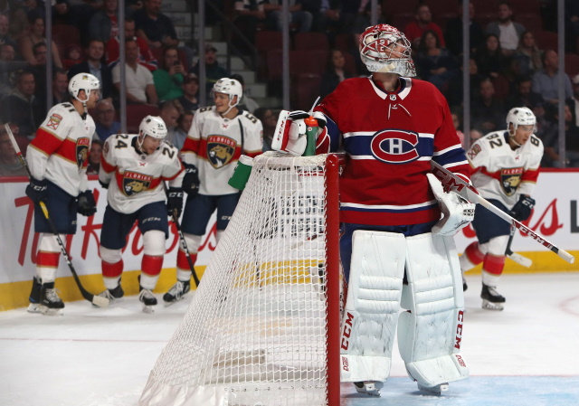 Carey Price is dealing with a bruised left hand.