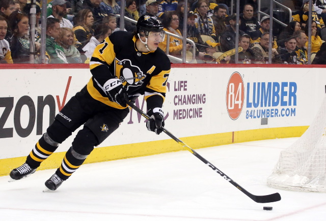 Evgeni Malkin out at least a month