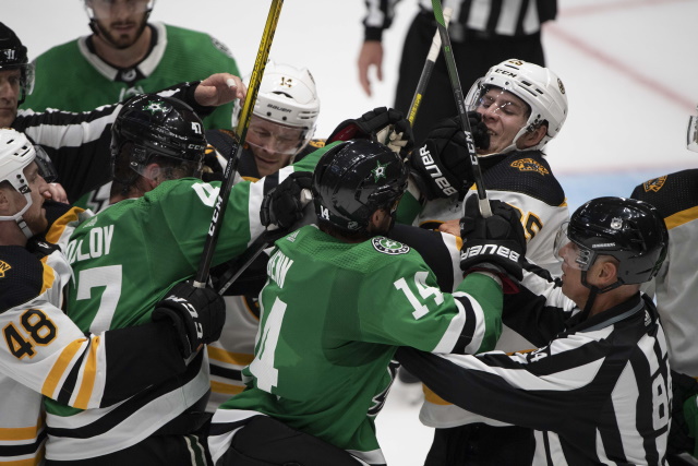 The Dallas Stars will be patient. The Boston Bruins could use some help at right wing.