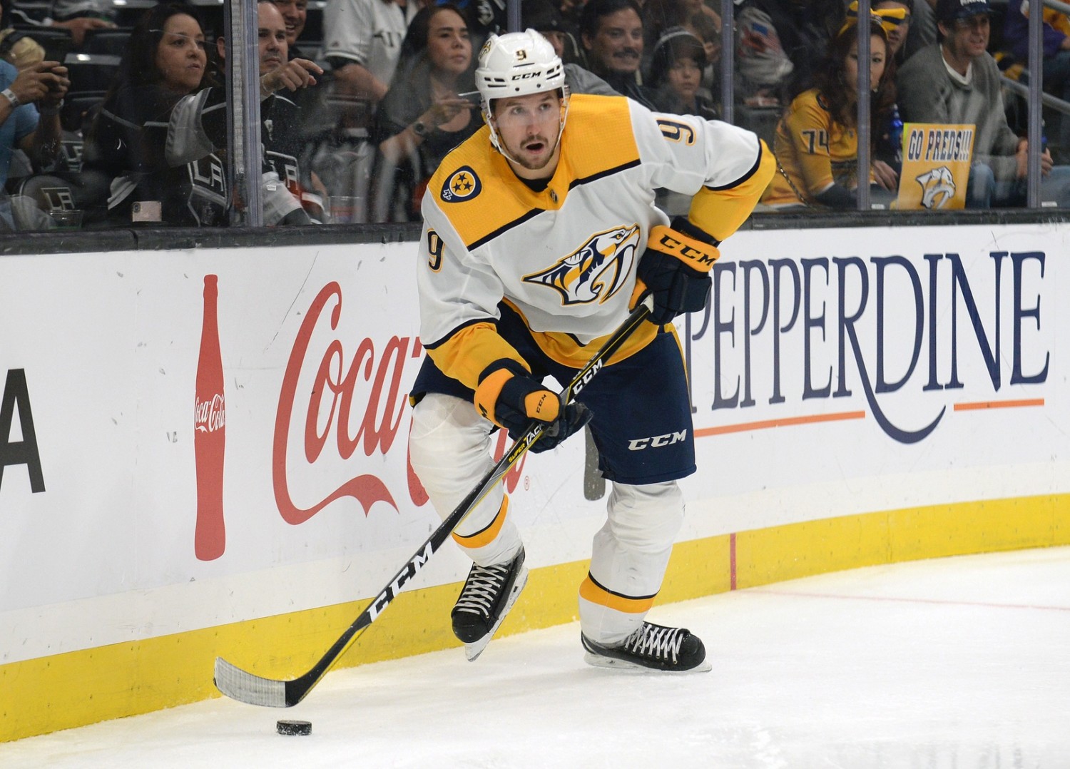 Nashville Predators forward Filip Forsberg being evaluated