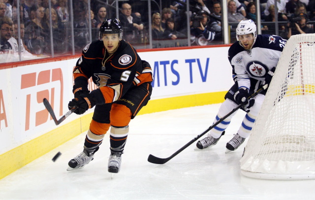 The Winnipeg Jets claim Luca Sbisa off waivers from the Anaheim Ducks.