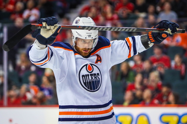 Adam Larsson could be less than two weeks away from returning the Oilers lineup.