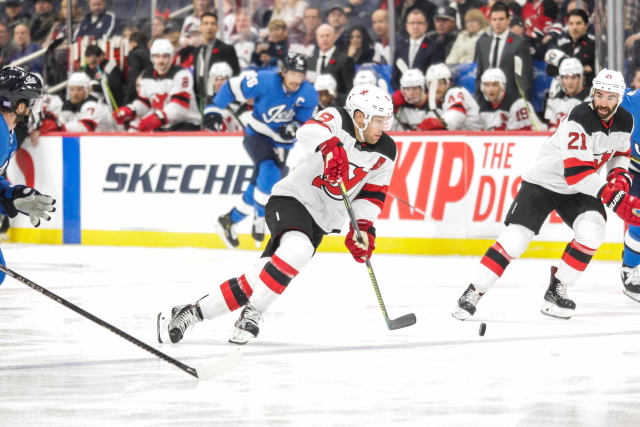 New Jersey Devils GM meets with Taylor Hall's agent.