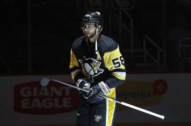 Pittsburgh Penguins Kris Letang is out week-to-week with a lower-body injury