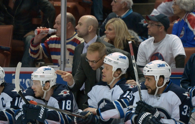 Winnipeg Jets coach Paul Maurice is without a contract next season. Jets could have used Dustin Byfuglien or his salary cap space.