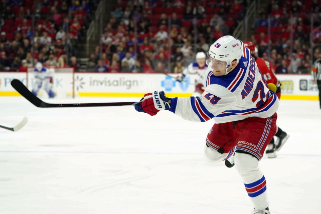 Lias Andersson has asked the New York Rangers for a trade.