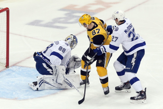 Ryan McDonagh and Sidney Crosby