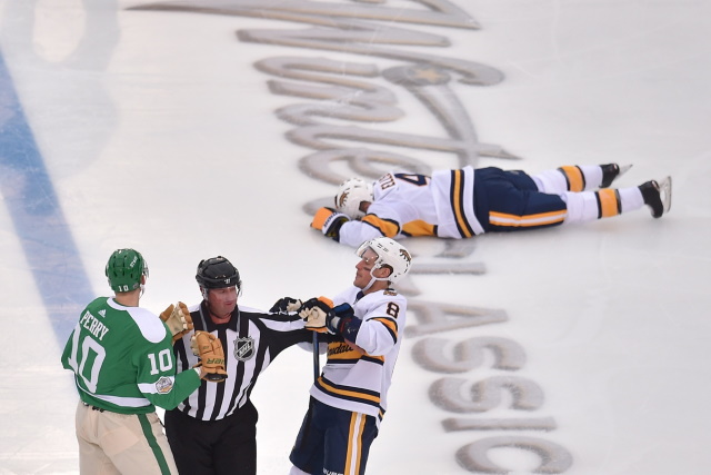 Dallas Stars Corey Perry will have a hearing for his elbow on Nashville Predators Ryan Ellis